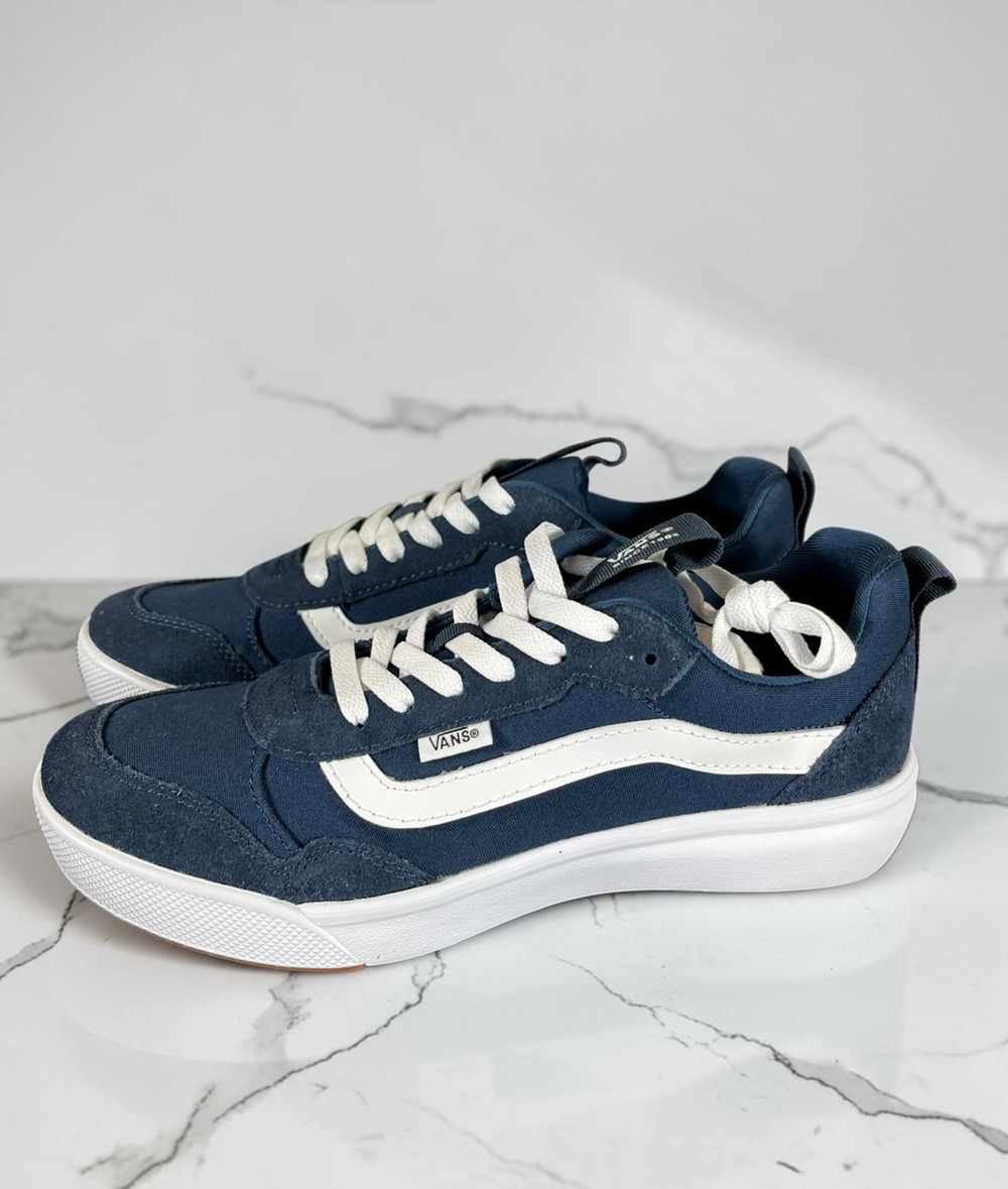 Vans Range EXP Sneakers Navy White Men’s 8.5 Casual Skate Shoes